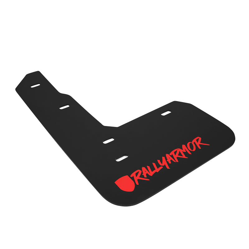 Rally Armor 17-18 Honda Civic Type R (Type R Only) UR Black Mud Flap w/ Red Logo and Altered Font MF47-UR-BLK/RD-X MF47-UR-BLK/RD-X Photo - Primary
