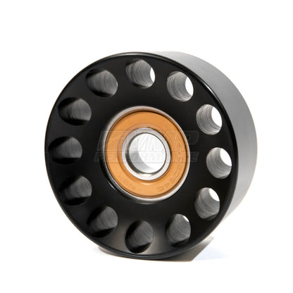 VMP Performance 90mm Heavy Duty Billet Aluminum Idler Pulley - 6/8/10Rib VMP-90-S-B VMP-90-S-B Photo - Close Up