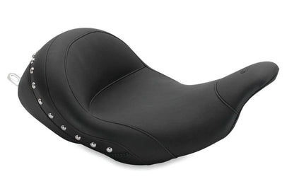 Mustang Motorcycle Mustang 08-21 Harley Electra Glide,Rd Glide,Rd King, Str Glide Lowdown Solo Seat w/Studs - Black 76079 76079 Photo - Primary
