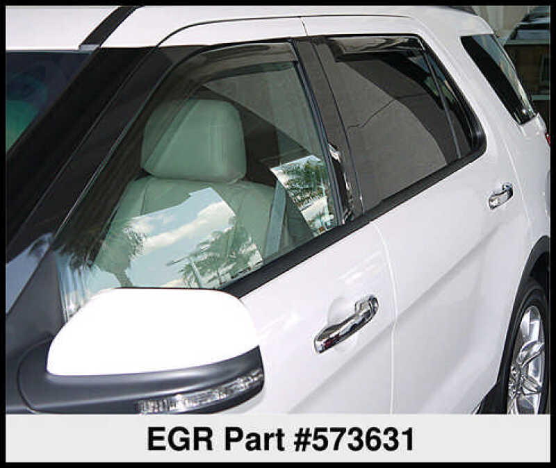 EGR 11+ Ford Explorer In-Channel Window Visors - Set of 4 (573631) 573631 573631 Thumbnail