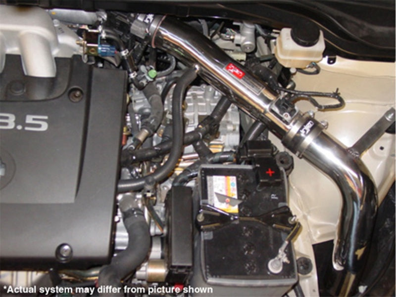 Injen 03-08 Murano 3.5L V6 only Wrinkle Black Power-Flow Air Intake System PF1994WB PF1994WB Photo - Mounted