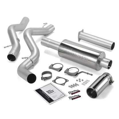 Banks Power 02-05 Chevy 6.6L EC/CCSB Monster Exhaust System - SS Single Exhaust w/ Chrome Tip 48633 48633 Photo - Primary