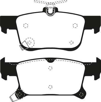 EBC 2016+ Buick Envision 2.0L Turbo Greenstuff Rear Brake Pads DP23069 DP23069 Photo - Primary