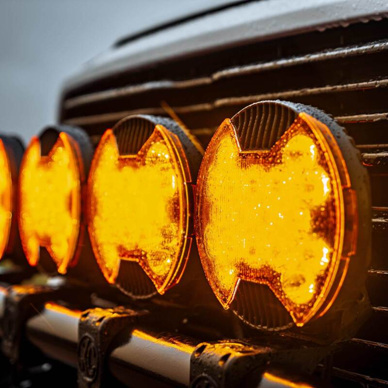 KC HiLiTES SlimLite 8in. LED Light Shield Driving (Shield Only) - Amber 5211 5211 Photo - lifestyle view