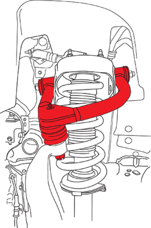 SPC Performance 2021+ Ford Bronco Adjustable Upper Control Arms 25690 25690 Line Art