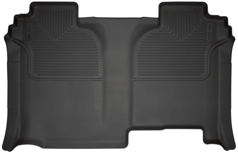 Husky Liners 2020+ Chevrolet Silverado 2500 Crew Cab WeatherBeater Black 2nd Row Floor Liners 14221 14221 Photo - Primary