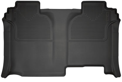 Husky Liners 2020+ Chevrolet Silverado 2500 Crew Cab WeatherBeater Black 2nd Row Floor Liners 14221 14221 Photo - Primary