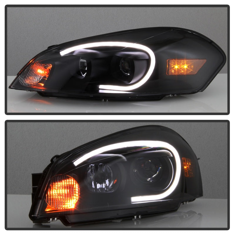 SPYDER xTune 06-13 Chevrolet Impala LED Light Bar Headlights - Black Smoke (PRO-JH-CIM06-LB-BSM) 9042256 9042256 Photo - Unmounted
