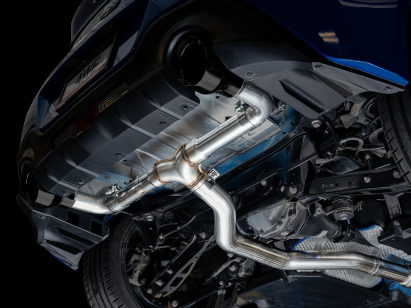 AWE Tuning AWE Subaru BRZ / Toyota GR86 / Toyota 86 Track Edition Cat-Back Exhaust- Diamond Black Tips 3020-33279 3020-33279 Photo - Mounted