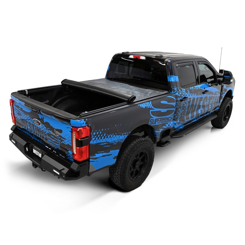 Westin 17-24 Ford F-250/350 Super Duty 6.75ft. Bed Soft Roll Tonneau Cover - Black 19-11005 19-11005 Photo - Mounted