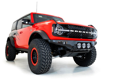 Addictive Desert Designs 21-22 Ford Bronco Bomber Front Bumper (w/ 3 Rigid 360 Mounts) F230194130103 F230194130103 Photo - Mounted