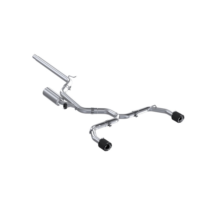 MBRP 2022 VW Golf GTI MK8 T304 SS 3in Cat-Back Exhaust 2.5in Dual Split Rear w/ Carbon Fiber Tips S46173CF S46173CF Photo - Primary