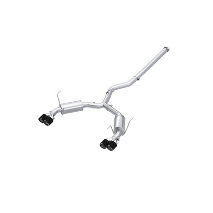 MBRP 2022+ Subaru WRX 3in Cat-Back Dual Split Rear Quad Carbon Fiber Tips Street Profile Exhaust S48073CF S48073CF Photo - Primary