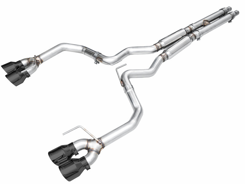 AWE Tuning AWE 2024 Ford Mustang GT Fastback S650 RWD Track Edition Catback Exhaust w/ Quad Diamond Black Tips 3020-43650 3020-43650 Photo - Primary