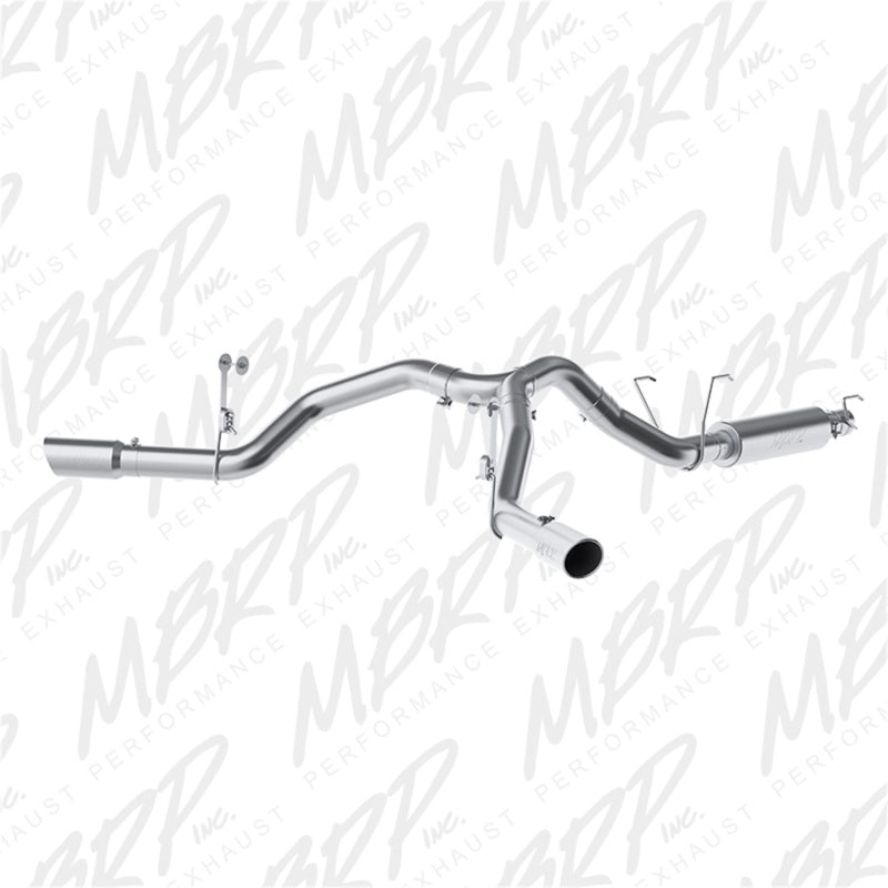 MBRP 14-16 Ram 2500 6.4L 4in AL Dual Side Split Outlet Cat Back Exhaust S5151AL Photo - Primary