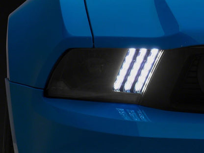 Raxiom 10-12 Ford Mustang LED Projector Headlights SEQL Turn Signals- Blk Housing (Clear Lens) 426685 426685 Photo - Close Up