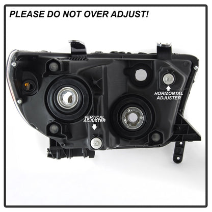 SPYDER xTune 07-13 Toyota Tundra (w/o Headlight Washer) Headlight - OEM Left (HD-JH-TTU07-OE-L) 9042263 9042263 Photo - Unmounted
