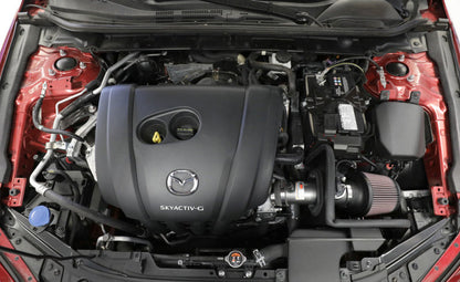 K&N Engineering K&N 19-20 Mazda 3 L4-2.5L Typhoon Air Intake 69-6035TC 69-6035TC Photo - Mounted