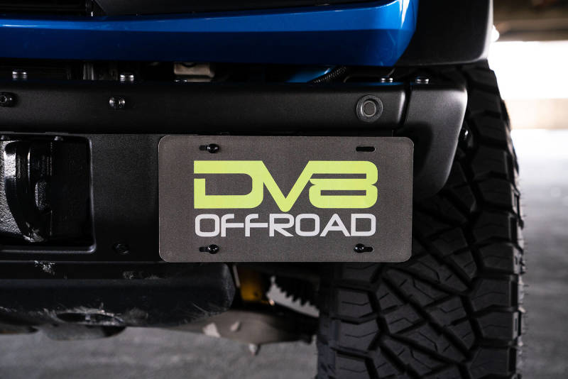 DV8 Offroad 21-22 Ford Bronco Factory Front Bumper License Relocation Bracket - Side LPBR-02 LPBR-02 Photo - lifestyle view