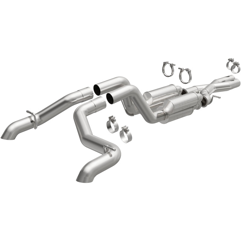 Magnaflow Cat-Back 2021 Jeep Wrangler 6.4L Rock Crawler Series Dual Exit Stainless Exhaust 19582 19582 Photo - Primary