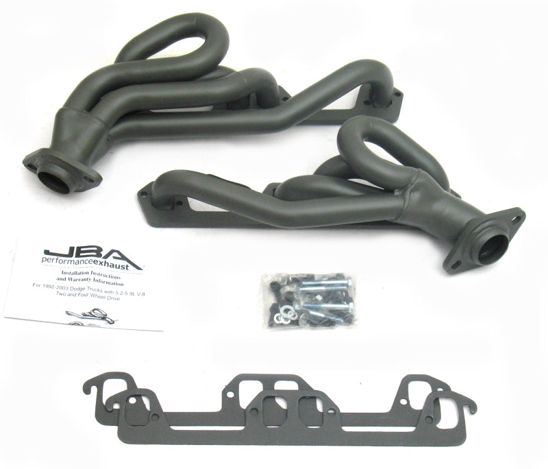 JBA 96-03 Dodge Truck 5.2L/5.9L Magnum 1-1/2in Primary Ti Ctd Cat4Ward Header 1945S-1JT 1945S-1JT Photo - Primary
