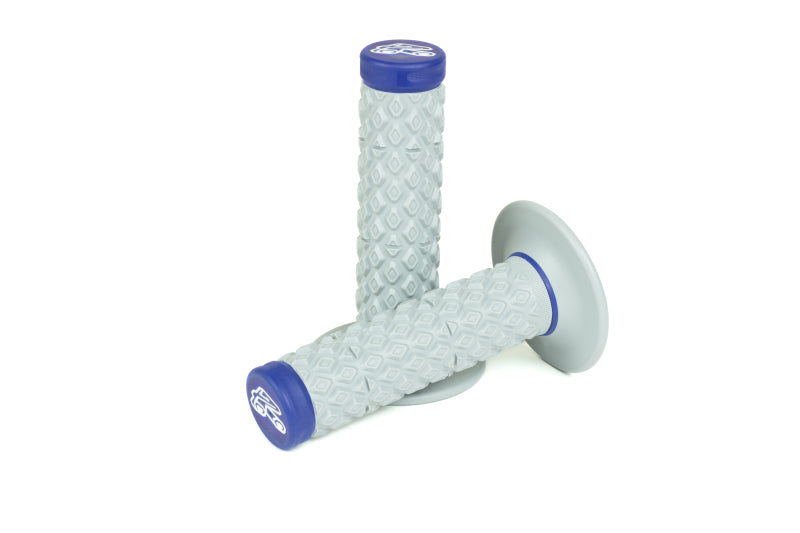 Renthal Soft/Firm MX Dual Compound Grips Tapered 1/2 Waffle - Gray/Blue G206 G206 User 1
