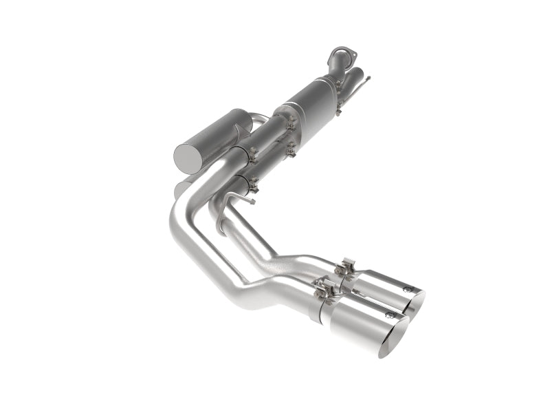 aFe Rebel Series 3in 409 SS Cat-Back Exhaust w/ Polish Tips 17-20 Ford F-250 V8 6.2L 49-43117-P 49-43117-P Photo - Primary