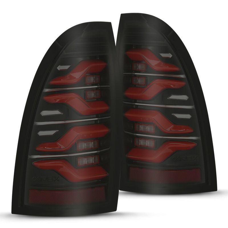 AlphaRex 05-15 Toyota Tacoma LUXX LED Taillights Blk/Red w/Activ Light/Seq Signal 680070 680070 Photo - Primary