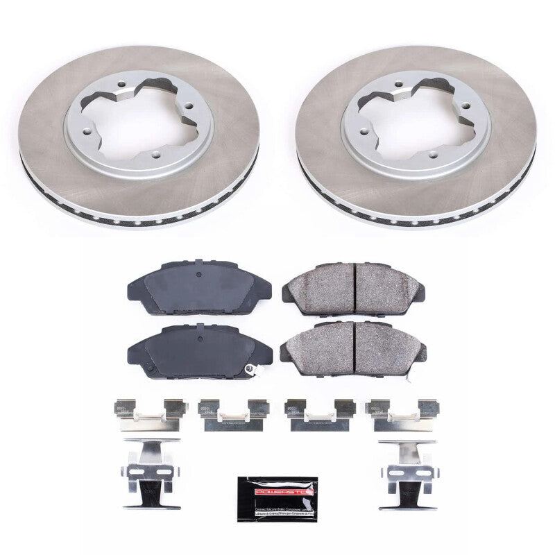 PowerStop Power Stop 90-93 Honda Accord Front Semi-Coated Rotor Kit SC3164 SC3164 Photo - Primary
