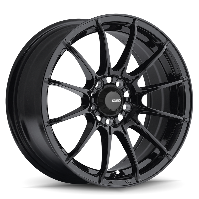 Konig Dial In Wheel Gloss Black 15x8 +25 4x100 DI58100305 Photo - Primary