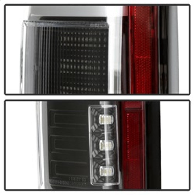 Spyder 15-18 Ford F-150 Light Bar LED Tail Lights (w/Blind Spot) - Black (ALT-YD-FF15015BS-LBLED-BK) 5085313 5085313 Photo - Unmounted