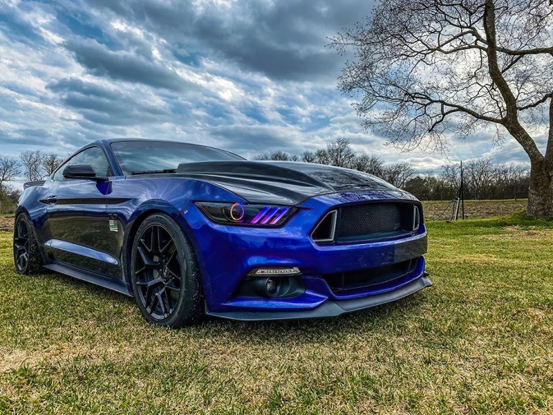 ORACLE Lighting Oracle 15-17 Ford Mustang Dynamic RGB+A Pre-Assembled Headlights - Black Edition - ColorSHIFT 8199-332 8199-332 Photo - lifestyle view