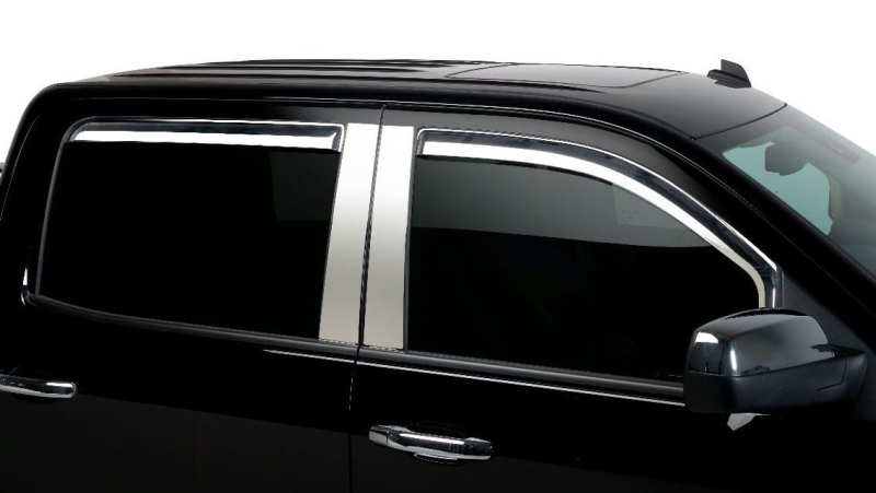 Putco 2021 Ford F-150 Super Crew Element Chrome Window Visors (Set of 4) 480025 480025 Photo - Primary