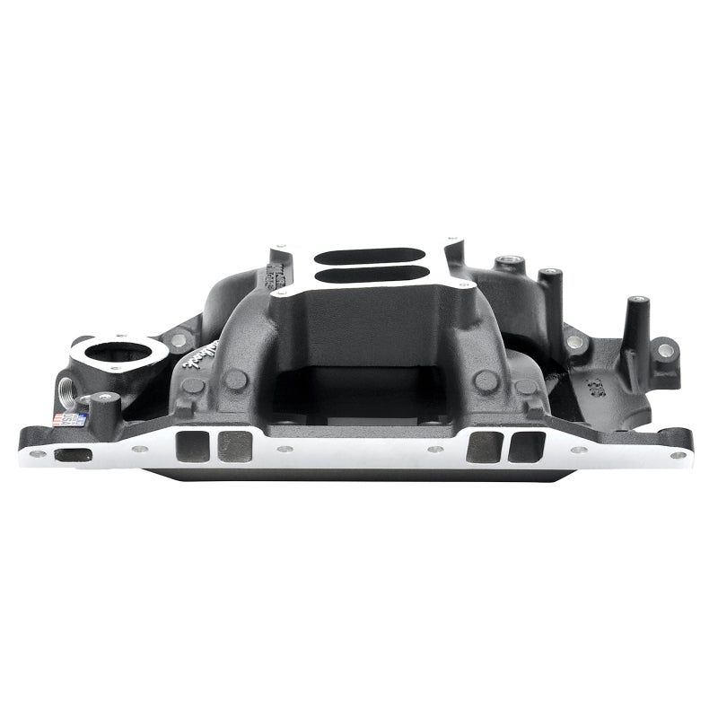 Edelbrock Intake Manifold, Rpm Air-gap, Small-block Chrysler 340-360, Black 75763 Photo - out of package