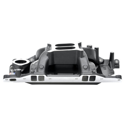 Edelbrock Intake Manifold, Rpm Air-gap, Small-block Chrysler 340-360, Black 75763 Photo - out of package
