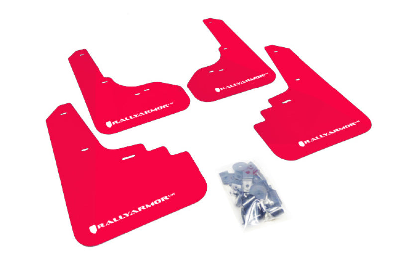 Rally Armor 05-09 Legacy RED UR Mud Flap White Logo MF4-UR-RD/WH Photo - Primary