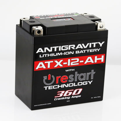 Antigravity Batteries Antigravity YTX12B-BS Lithium Battery w/Re-Start AG-ATX12-AH-RS AG-ATX12-AH-RS Photo - Primary