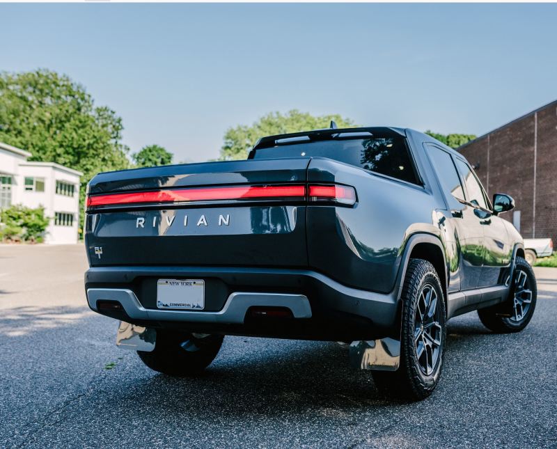 Rally Armor 2022 Rivian R1T Black UR Mud Flap w/ Tangerine Scream Logo MF18-UR-BLK/TS MF18-UR-BLK/TS User 1