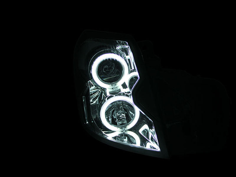 Anzo 2003-2007 Cadillac Cts Projector Headlights w/ Halo Black (CCFL) 121417 Photo - Mounted