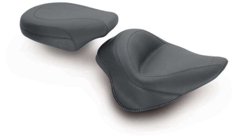 Mustang Motorcycle Mustang 11-13 Harley Blackline, 12-17 Slim/Slim S Wide Touring Passenger Seat - Black 76799 76799 Photo - Primary