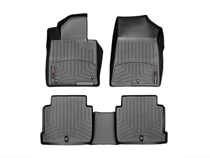 WeatherTech 15 Hyundai Sonata Front and Rear FloorLiners - Black 44666-1-2 Photo - Primary