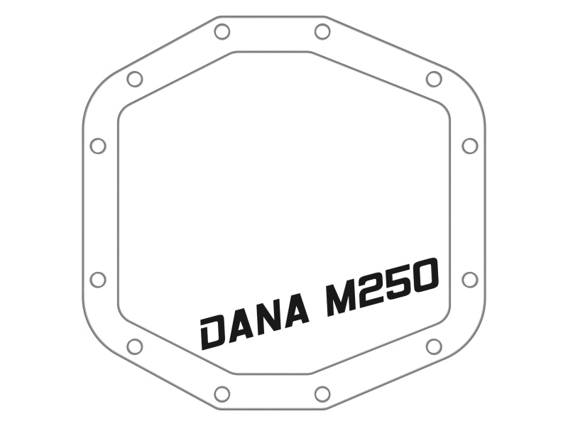 aFe POWER 21-22 Ram 1500 TRX Hemi V8 6.2L (sc) PRO Series Rear Differential Cover Black w/ Machined 46-71280B 46-71280B Technical Drawing