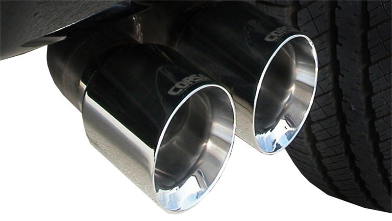 Corsa Performance 11-13 Ford F-150 EcoBoost 3.5L V6 Polished Sport Cat-Back Exhaust 14392 Photo - Mounted