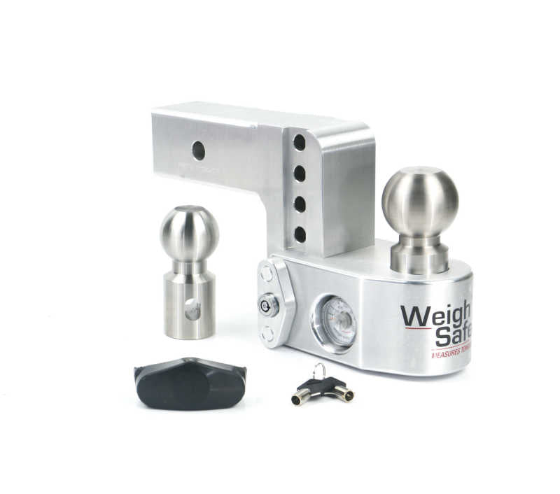 Weigh Safe 4in Drop Hitch w/Built-in Scale & 2.5in Shank (10K/18.5K GTWR) - Aluminum WS4-2.5 WS4-2.5 User 1