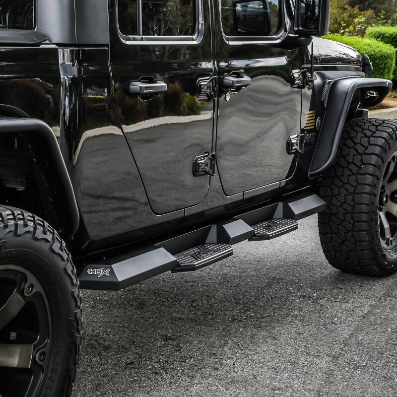 Westin 2020 Jeep Gladiator HDX Xtreme Nerf Step Bars - Textured Black 56-24165 56-24165 Photo - Mounted