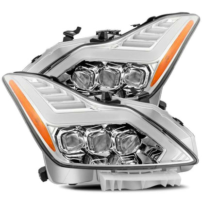 AlphaRex 08-13 Infiniti G37 NOVA LED Proj Headlights Chrome w/ Activ Light/Seq Signal/DRL 881984 881984 Photo - Primary