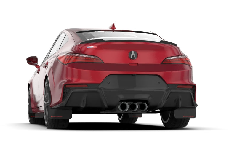 Rally Armor 23-24 Acura Integra Type S Black Mud Flap w/ White Logo MF129-UR-BLK-RD MF129-UR-BLK-RD User 1