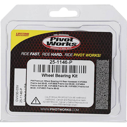 Pivot Works Kawasaki Wheel Bearing Kit Premium Bearings 25-1146-P 25-1146-P Photo - Primary
