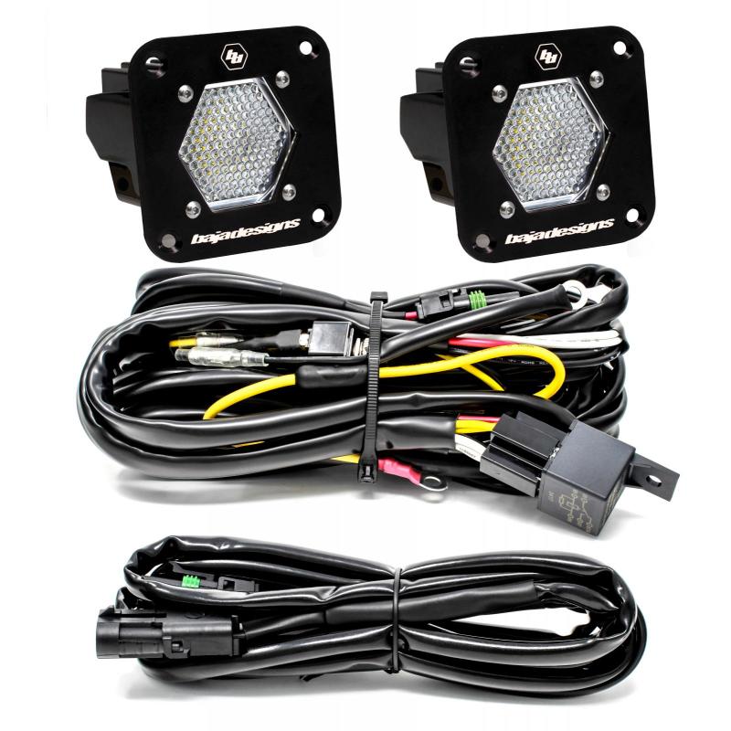 Baja DesignsS1 Black Flush Mount LED Light Pod Reverse Kit - Universal