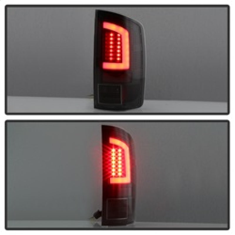 Spyder 07-09 Dodge Ram 2500/3500 V3 Light Bar LED Tail Lights - Black (ALT-YD-DRAM06V3-LBLED-BK) 5084262 5084262 Photo - Unmounted